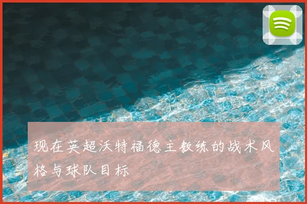 现在英超沃特福德主教练的战术风格与球队目标